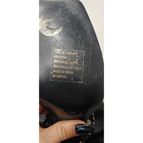 Y2K Snake square toe sandal by BCBG sz 7 - Picture 7 of 7